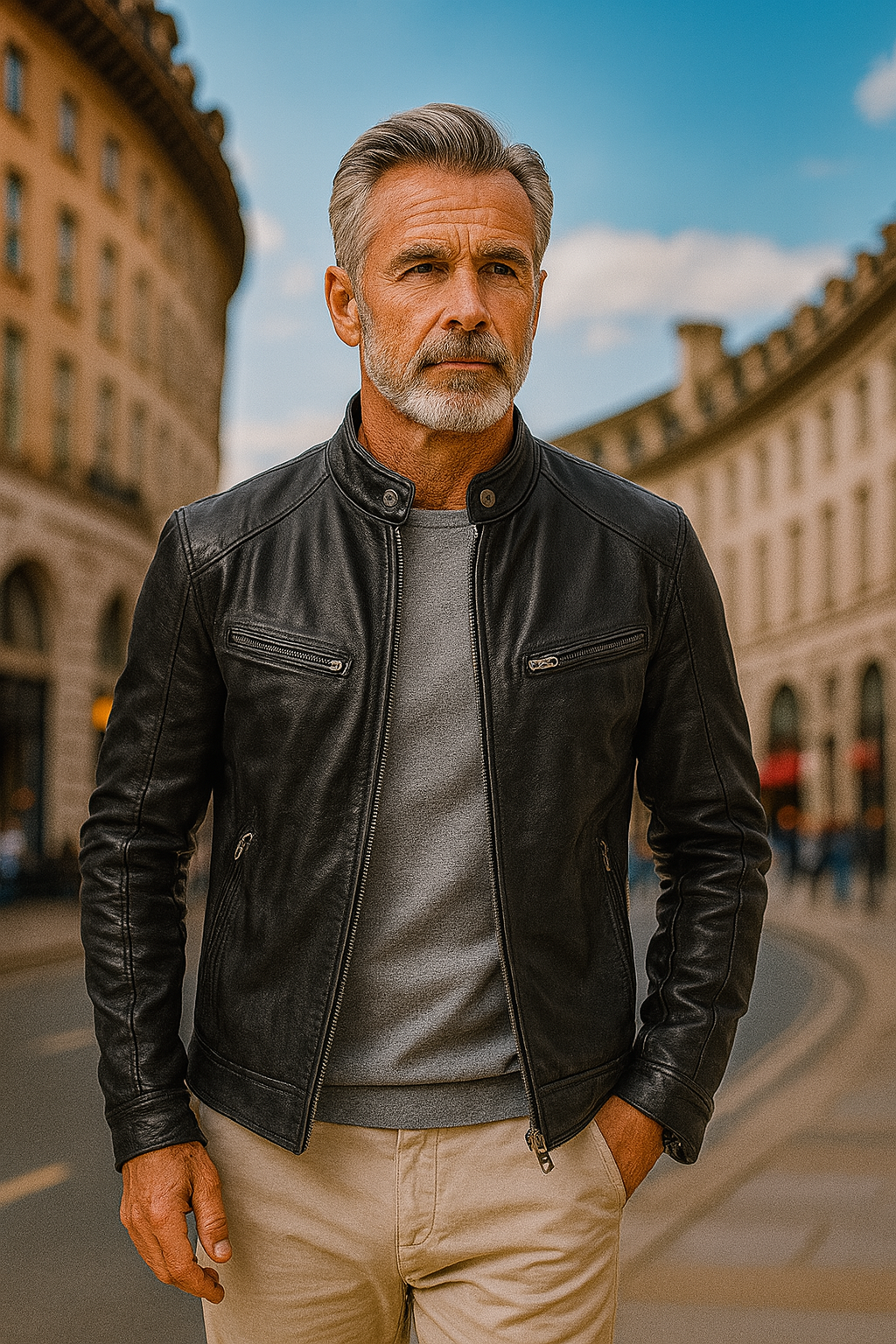 Cozy Amsterdam™ | Pigani – Casual Leren Jas