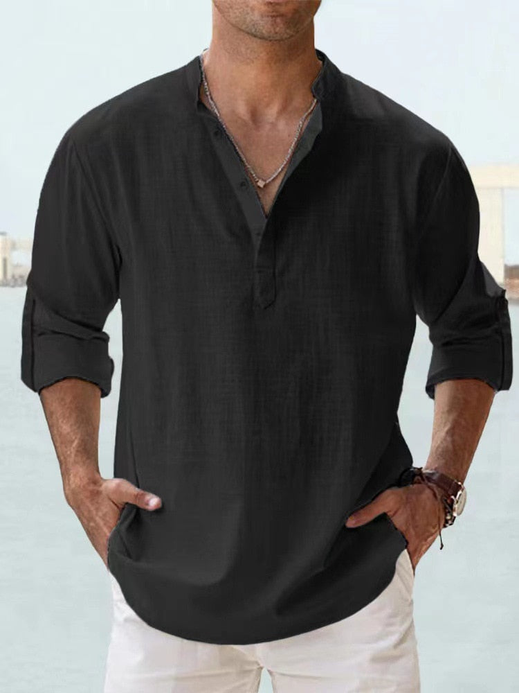 Lenoir™ | Chemise en lin-ademhalingsmiddel