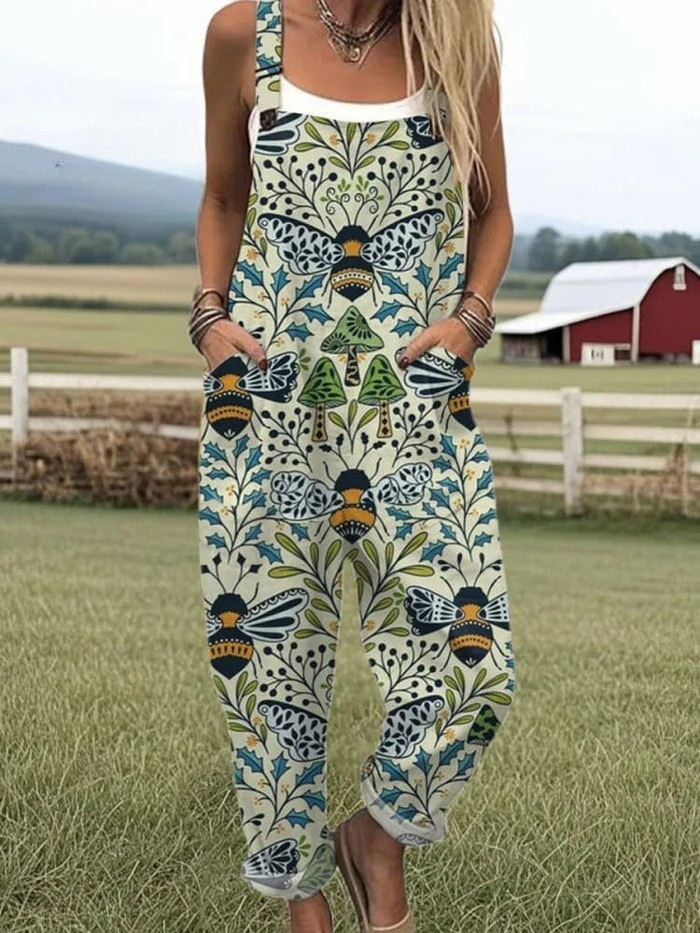 Cozy Amsterdam™ | Vintage Lente Jumpsuit