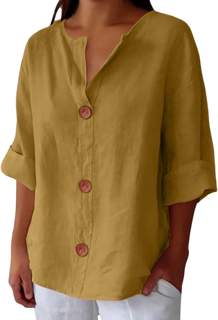 Cozy Amsterdam™ | Casual Linnen Blouse